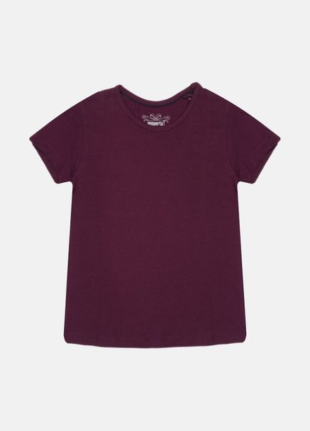 Фіолетова літня футболка для дівчинки Pepperts