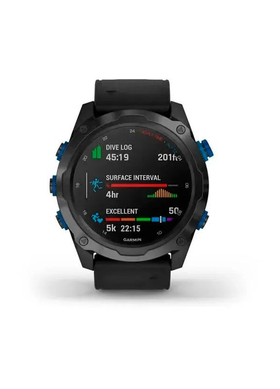 Смарт-часы Descent Mk2i/Descent T1 Bundle Titanium carbon gray DLC with black silicone band Garmin (359479395)