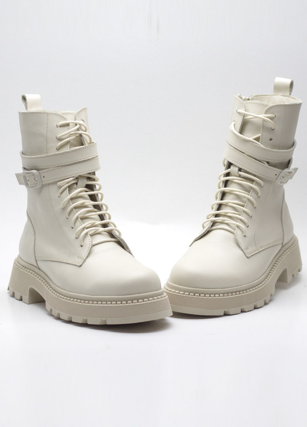 Зимние ботинки женские из натуральной кожи тимберленды Zlett