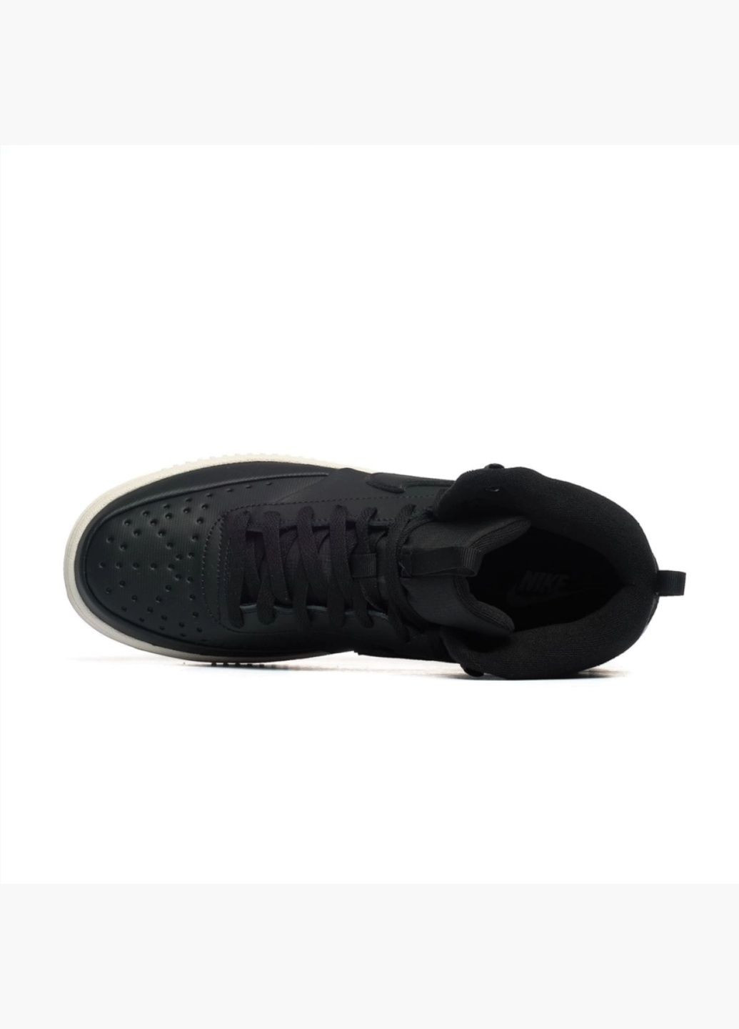 Чорні кросівки чоловічі court vision mid winter black dr7882-002 Nike