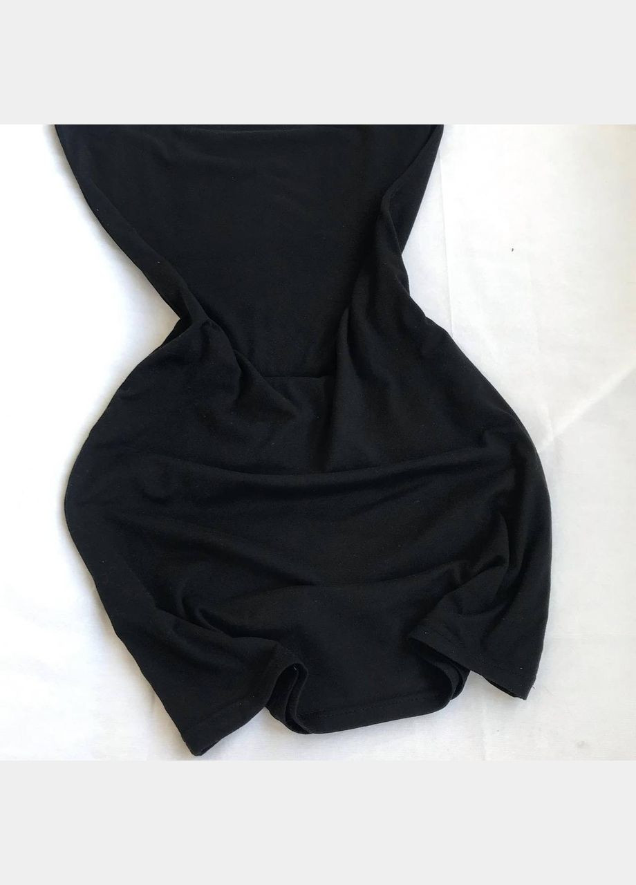 Черное вечернее женское базовое платье мини Avanti однотонное