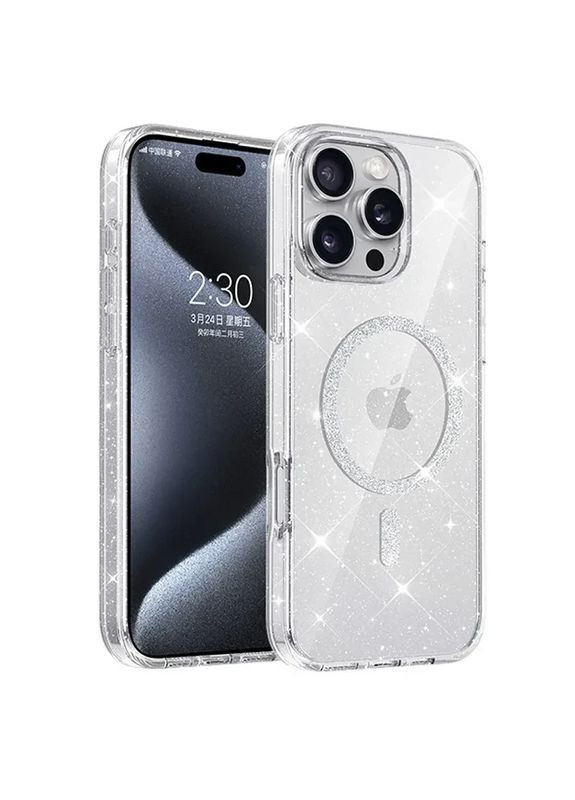 Чохол TPU Eclipse Sparkle (MagFit) для Apple iPhone 16 Pro Max (6.9"), Clear/ Epik (372689487)