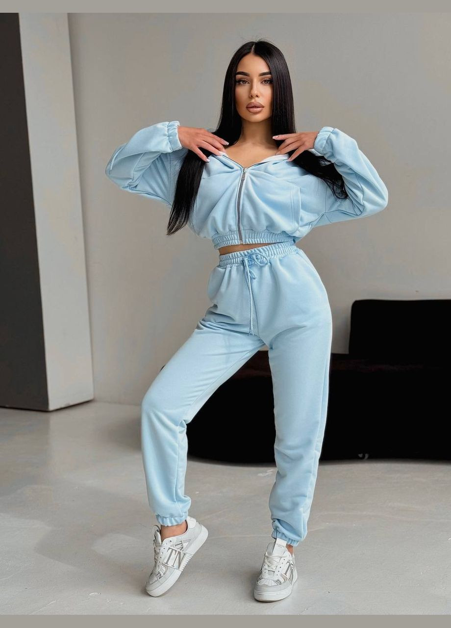 Женский спортивный костюм джогера и укороченная кофта на молнии. Nositi (329248714)
