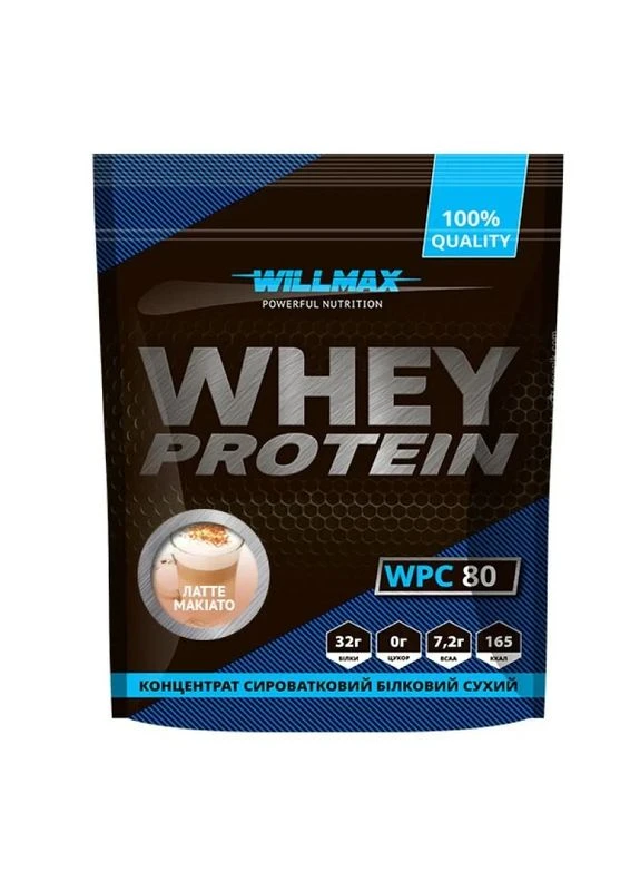 Сывороточный протеин 80 Whey Protein 80, латте макиато, 920 г Willmax (361349189)