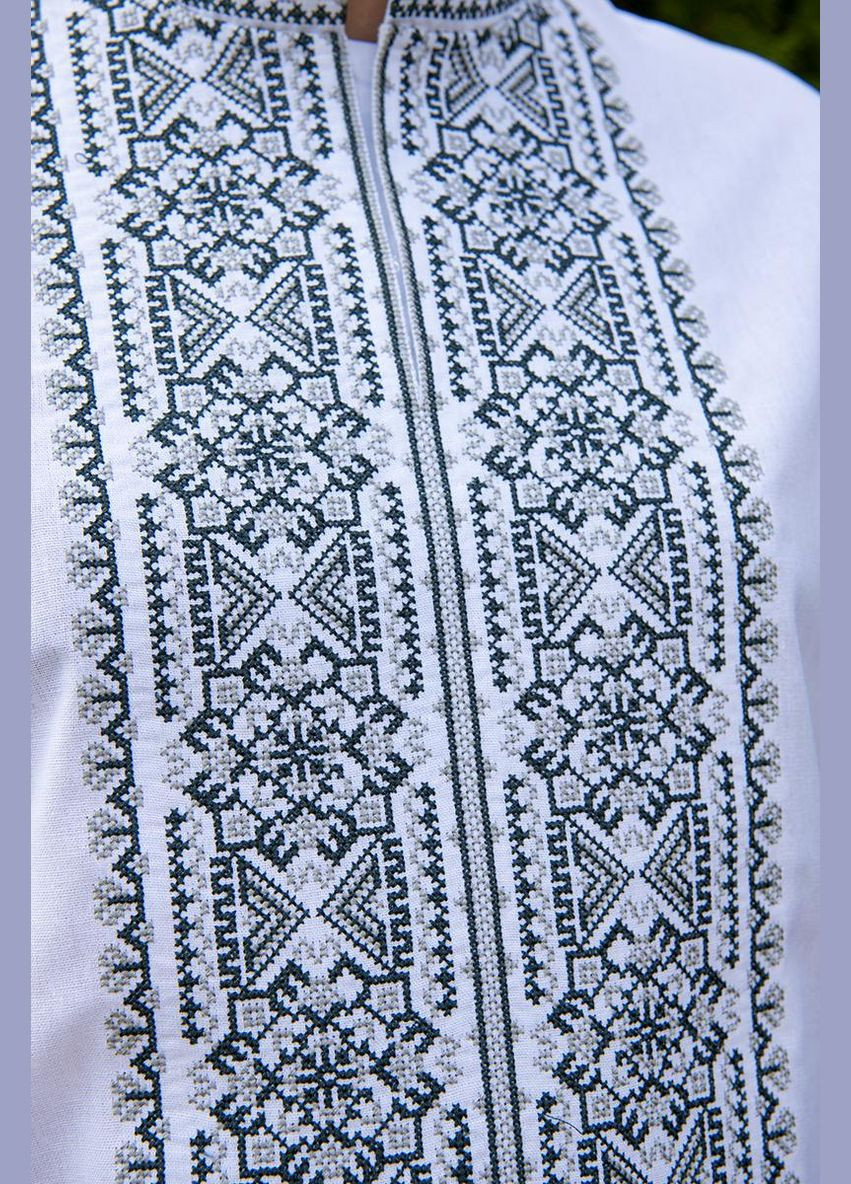 Біла чоловіча вишиванка максим біла V&V (325686335)