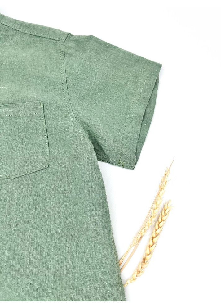 Оливковая рубашка H&M