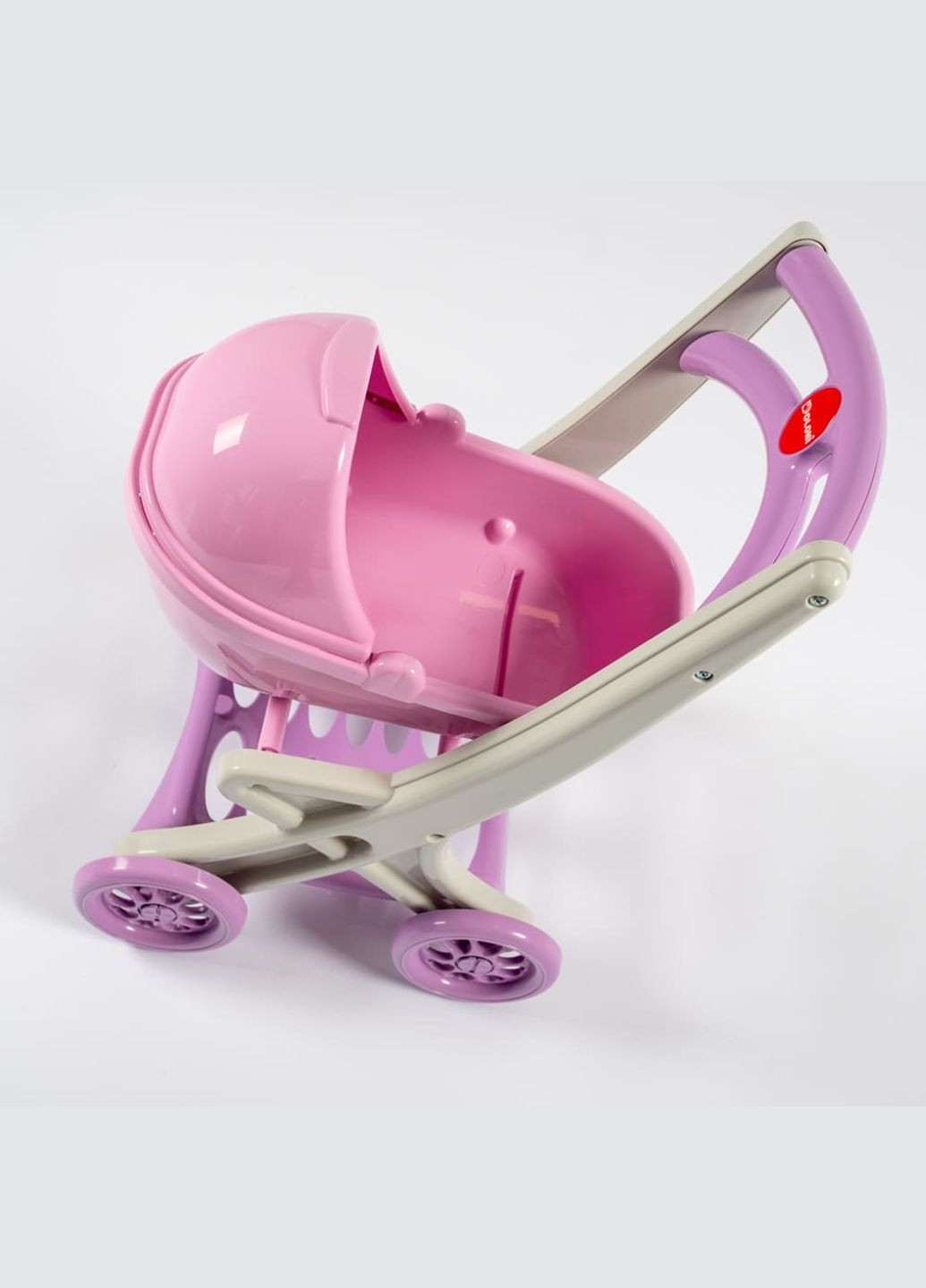 Коляска для ляльки з люлькою, артикул 0121/04 ЧЕРВОНО-БІЛИЙ 725 Doloni (315622959)