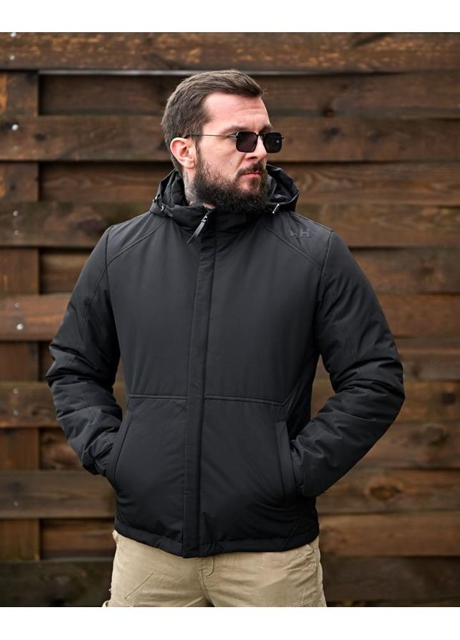 Черная зимняя зимняя мужская куртка  нн черная No Brand