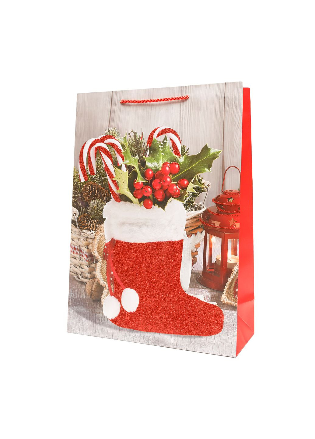 Подарочный пакет Merry Christmas, 41 см. цвет разноцветный ЦБ-00263117 BonaDi (311504997)