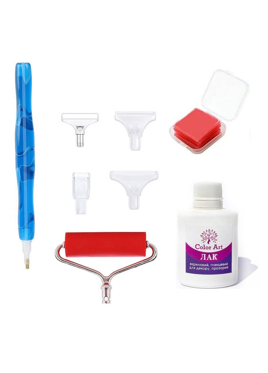 Набір інструментів №6 ColorArt для алмазної мозаїки 8 елементів Color (330797650)