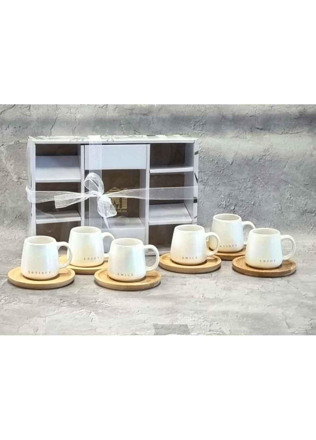 Кофейный сервиз 12пр. 90мл 1547 (бамбук) Гламур ТМ SNT (305229069)