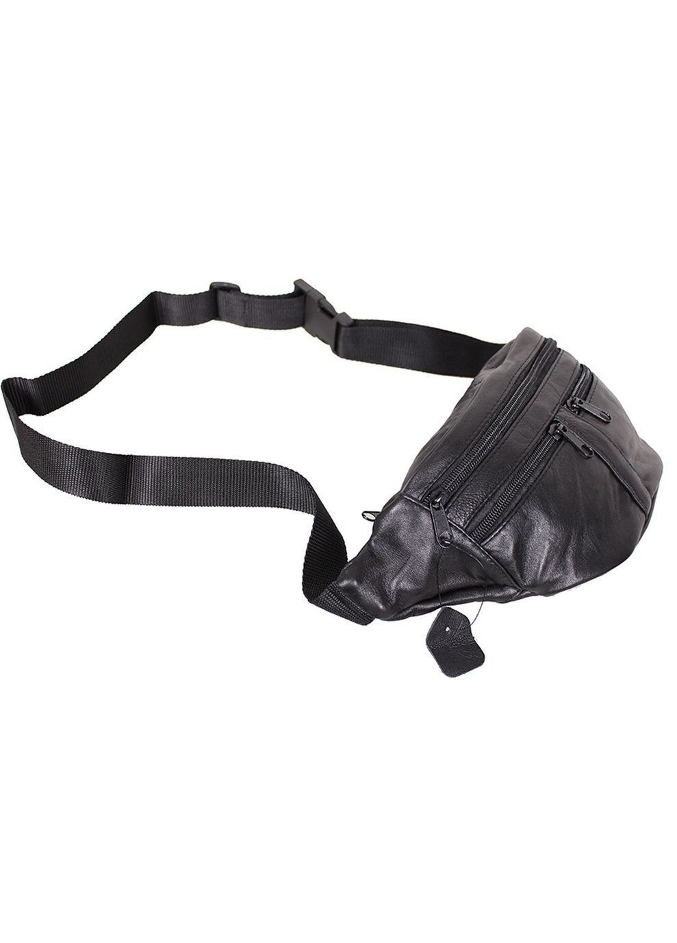 Мужская кожаная сумка на пояс SW903 черная No Brand (370848420)
