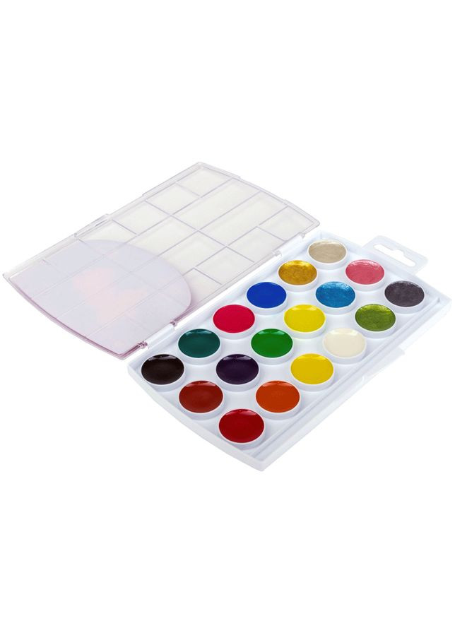 Набір медової акварелі Творчість 12+6 кол. перл. без/пензлика ’UA Гамма (362581948)