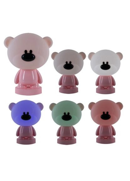 Ночник Светильник LED с аккумулятором Bear, (K24-490-2-2) Kite Світильник LED з акумулятором Bear, рожевий (367830907)