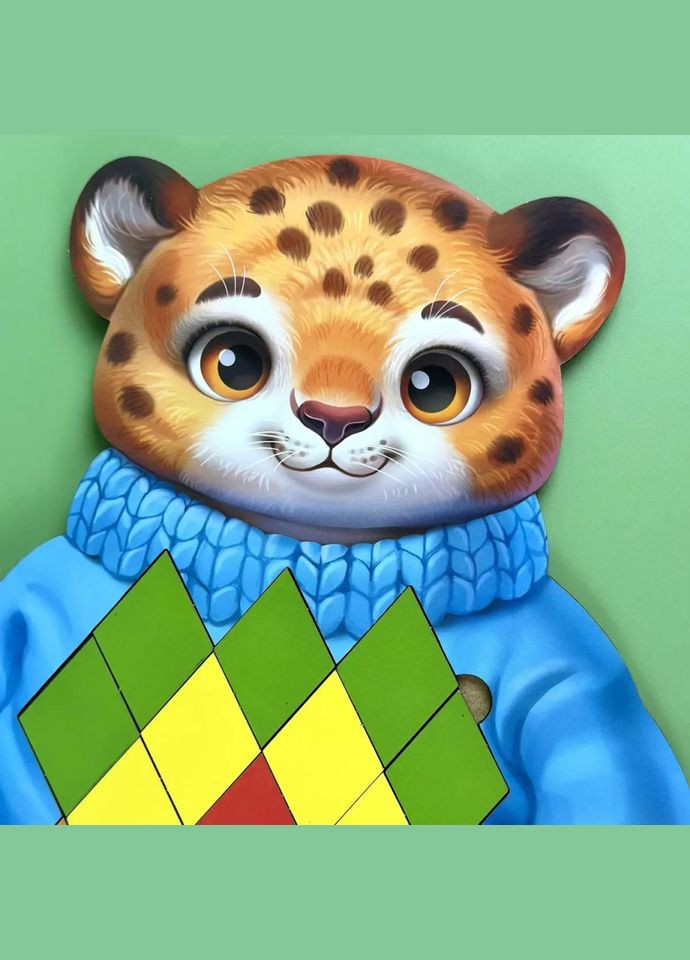 Развивающий пазл-вкладыш "Гепард" (ПСД289) PSD289 No Brand (317275732)