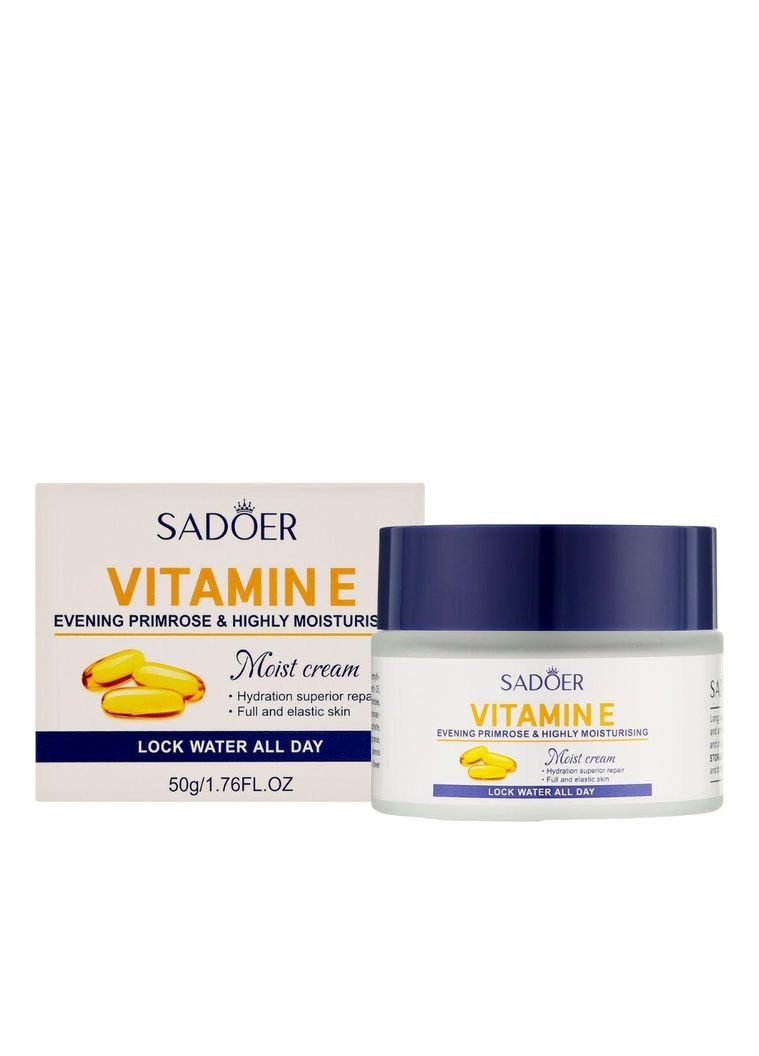 Крем для лица увлажняющий с витамином Е Vitamin E 50 г SADOER (367988231)