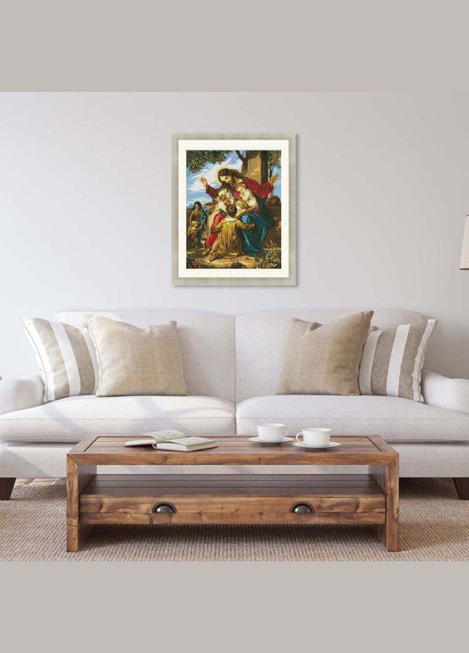 Набір алмазної мозаїки Ікона Ісус і діти 40х50 SP027 ColorArt (299772417)