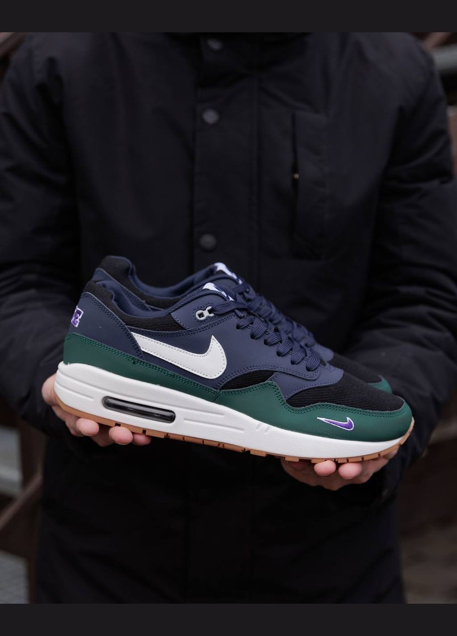 Комбіновані Осінні кросівки чоловічі nike nd No Brand Air Max 1 Gorge Green