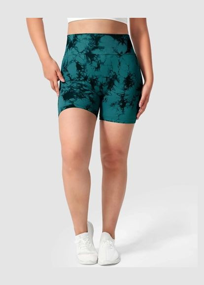 Велосипедки-шорти жіночі з пуш-ап TieDye 18876 L темно-зелені Fashion (336874067)