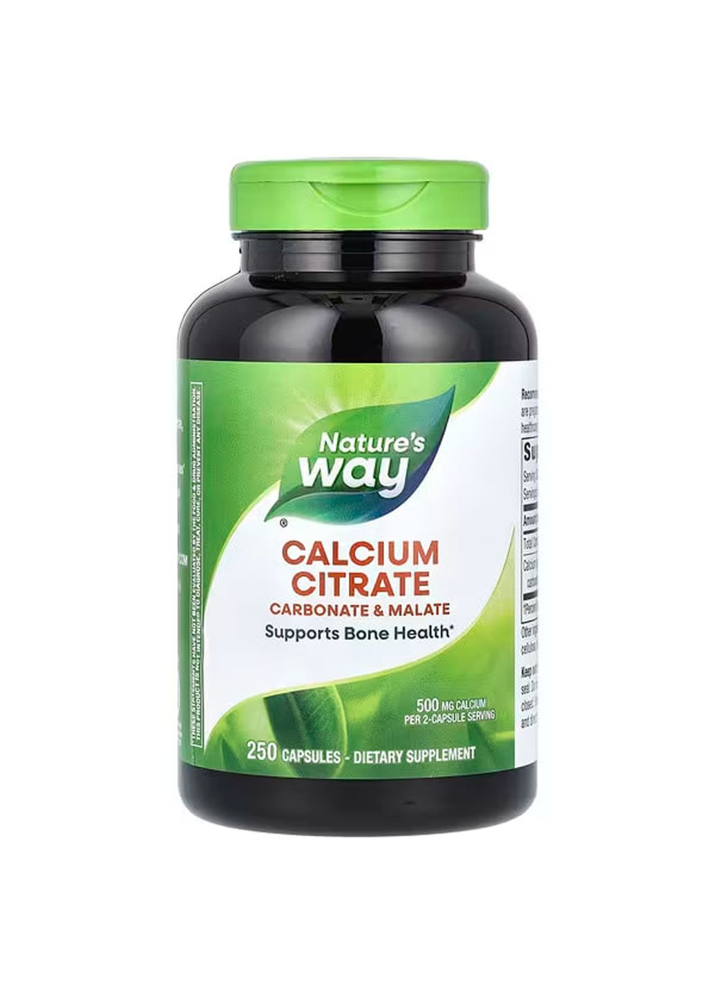 Цитрат кальцію, Calcium Citrate,, 500 мг, 250 капсул (250 мг на капсулу) Nature's Way (362372861)