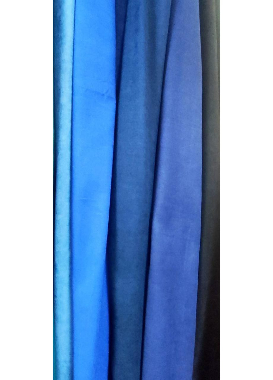 Комплект Штор Микровелюр Темно синий 2шт 100х240 No Brand (353829455)