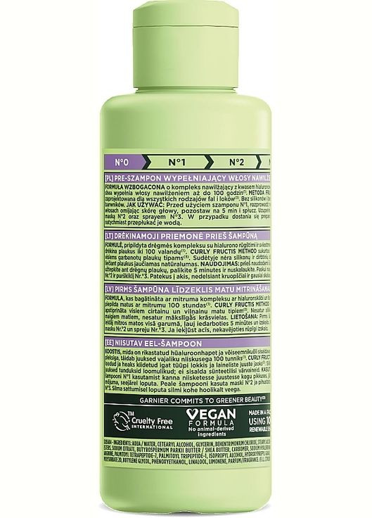 Пре-шампунь для увлажнения волнистых и вьющихся волос Fructis Curls Method Pre-Shampoo 200ml (1326980-27703236) Garnier (368622458)