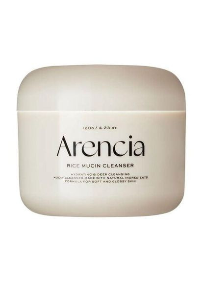 Паста для умывания осветительная с ниацинамидом и экстрактом риса RICE MUCIN CLEANSER 120 г Arencia (351903017)