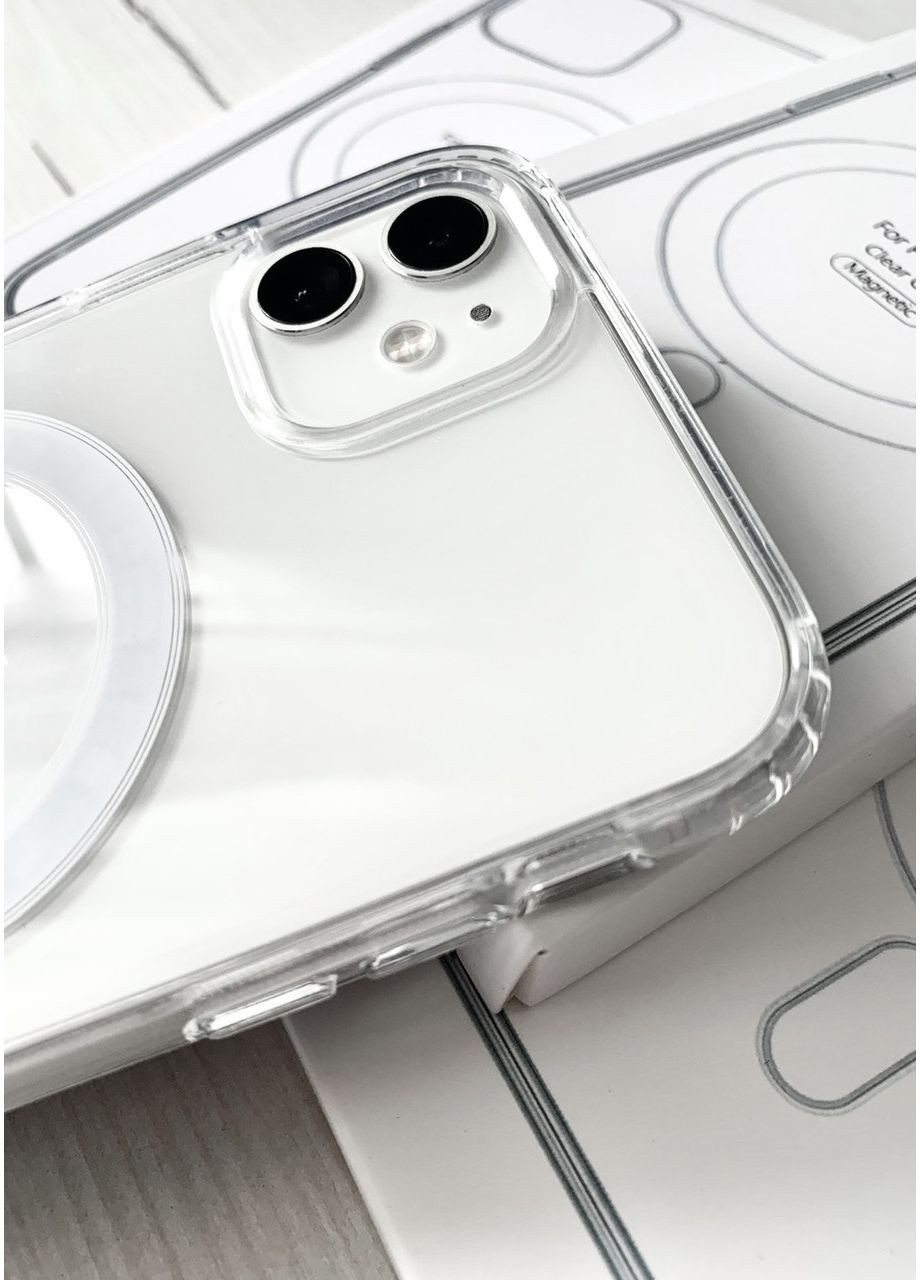 Чохол на айфон 12 з MagSafe на 12 Clear case магнітний для айфон 12 No Brand (369137260)
