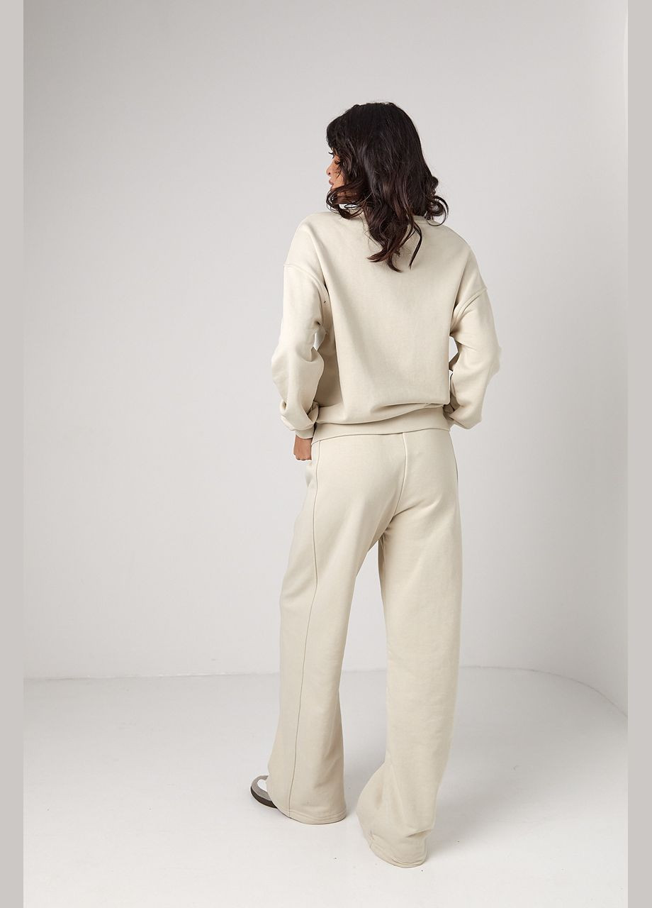 Спортивний костюм з прямими штанами та світшотом Lurex (300363884)