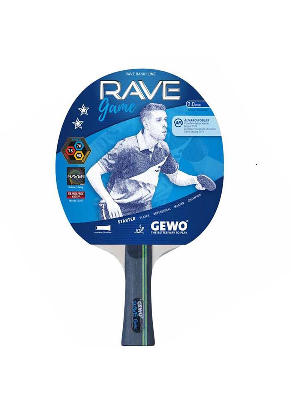 Ракетка для настільного тенісу Rave Game FL GEWO (367586016)