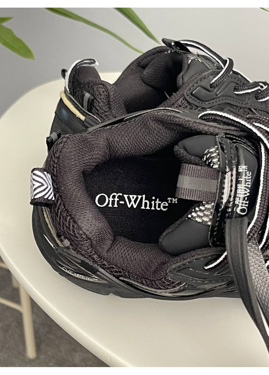 Черные демисезонные кроссовки мужские и женские off-white be right back black | офф-вайт райт бек черные No Brand