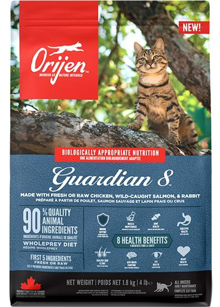 Сухий корм для кішок всіх порід та вікових груп Cat Guardian 8 1.8 кг (o71891) Orijen (364786420)