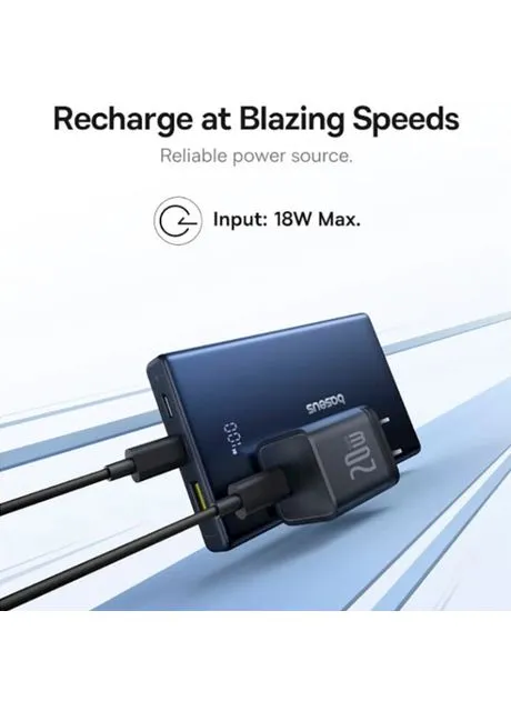 Батарея універсальна 10000mAh PicoGo 20W PD, QC, USB-A, 2*USB-C, Black (P10076801123-00) Baseus 10000mAh PicoGo 20W PD, Black, 2*USB-C, QC, USB-A (389995984)
