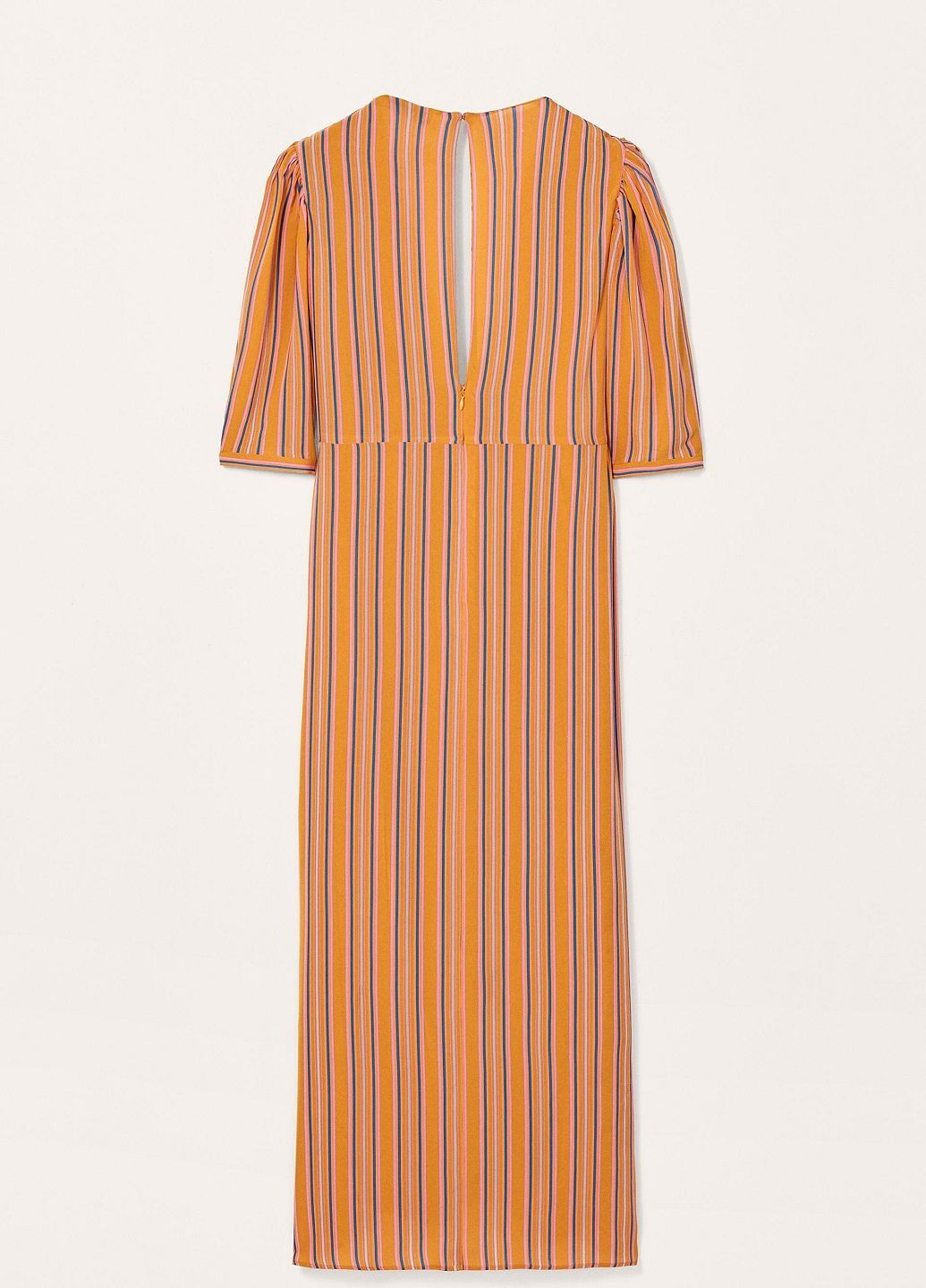 Помаранчева повсякденний сукня Zara в смужку