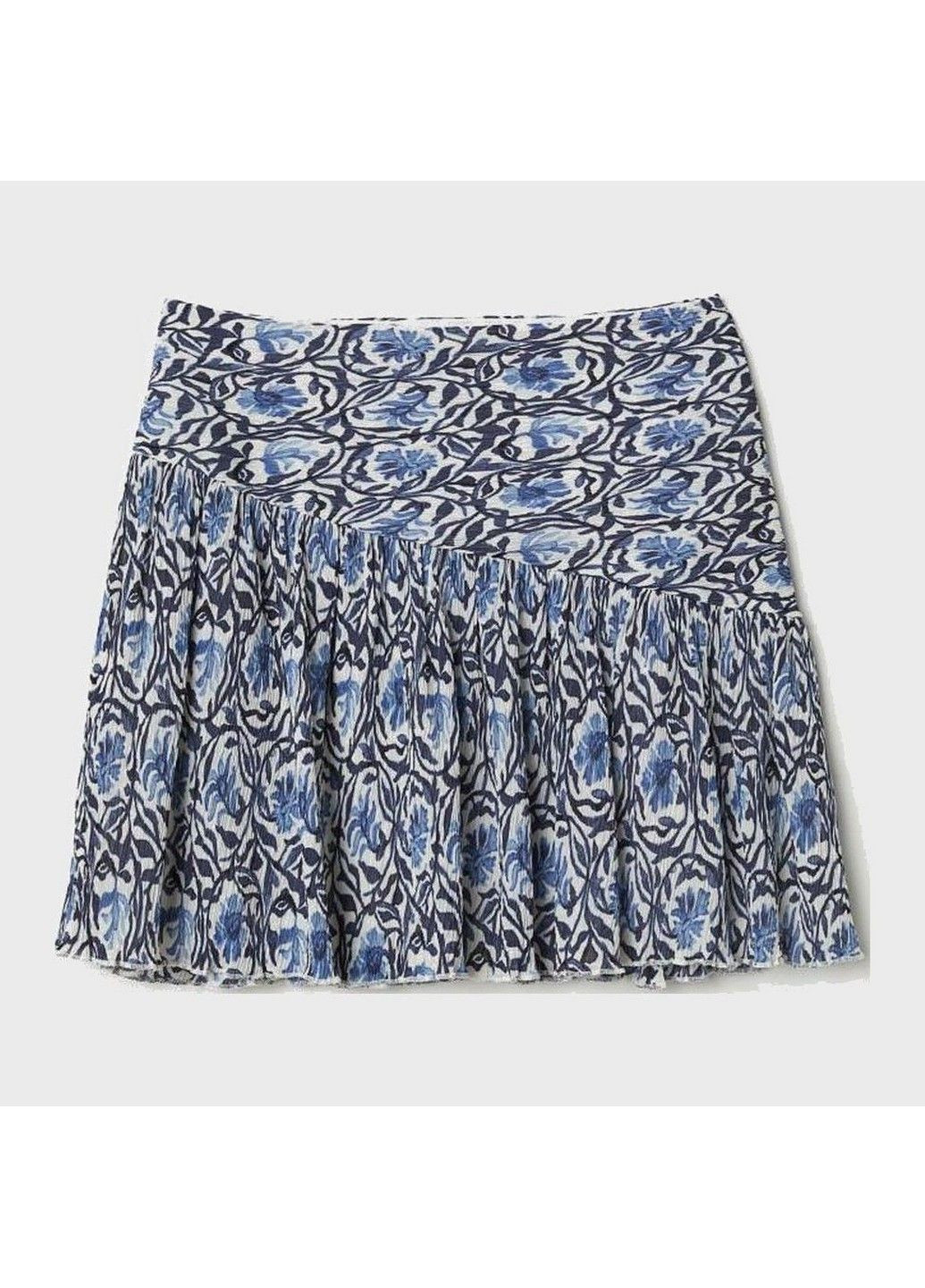 Синяя с рисунком юбка H&M