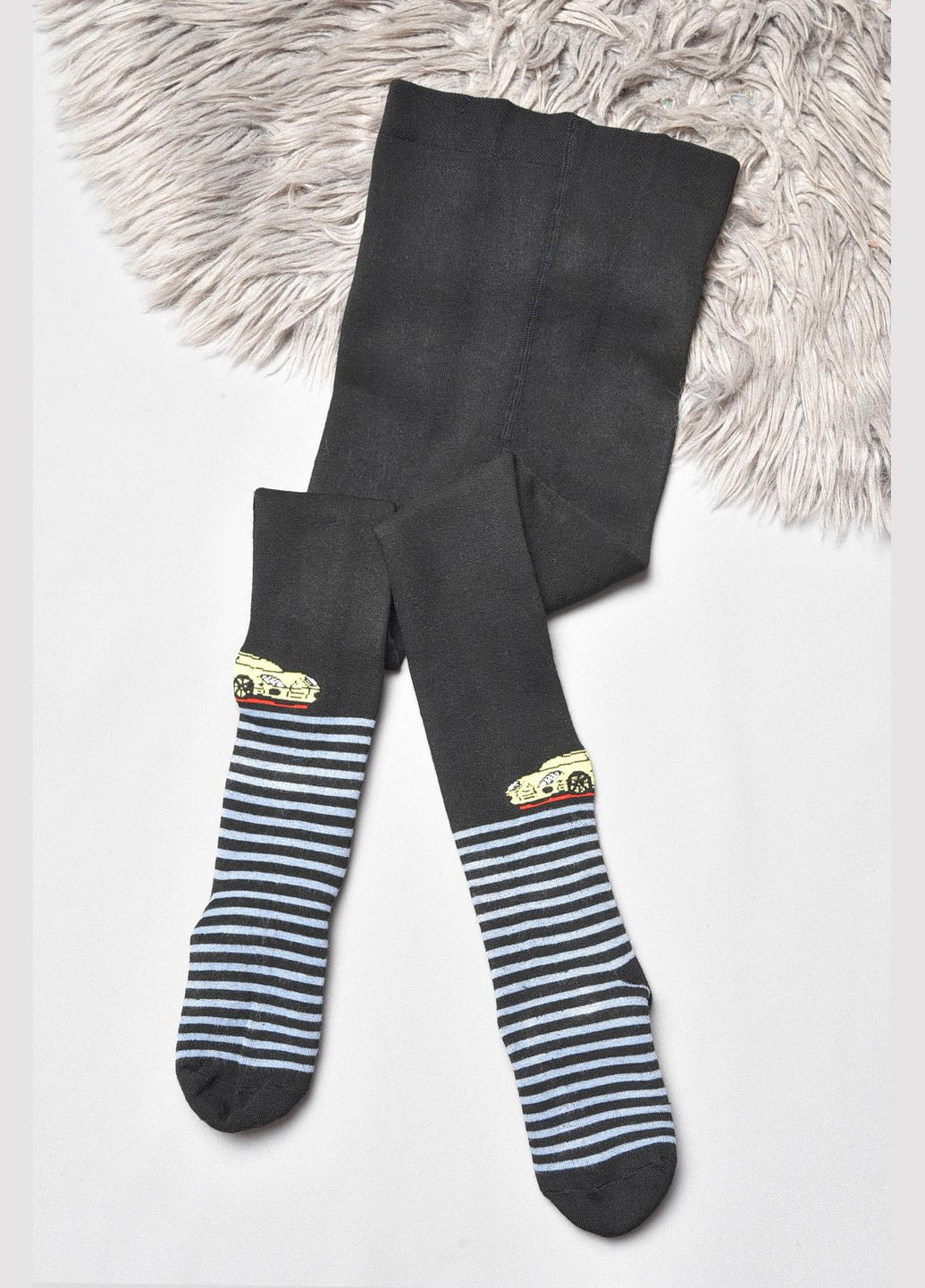 Колготи дитячі махрові для хлопчика чорного кольору Let's Shop (302947807)