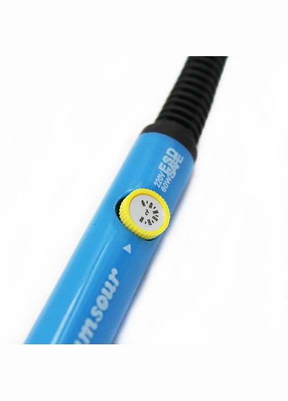 Електричний паяльник з регулятором температури з наконечниками 5 шт., 60 Вт 220 В синій, Sumsour JCD (300584576)