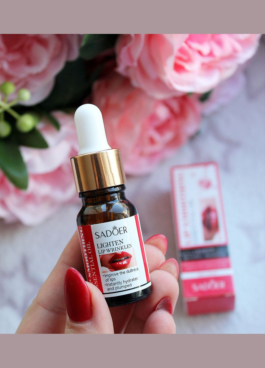 Сыворотка для губ питательная с витамином E Lip Smoothing Essential Oil (10 мл) SADOER (307929103)
