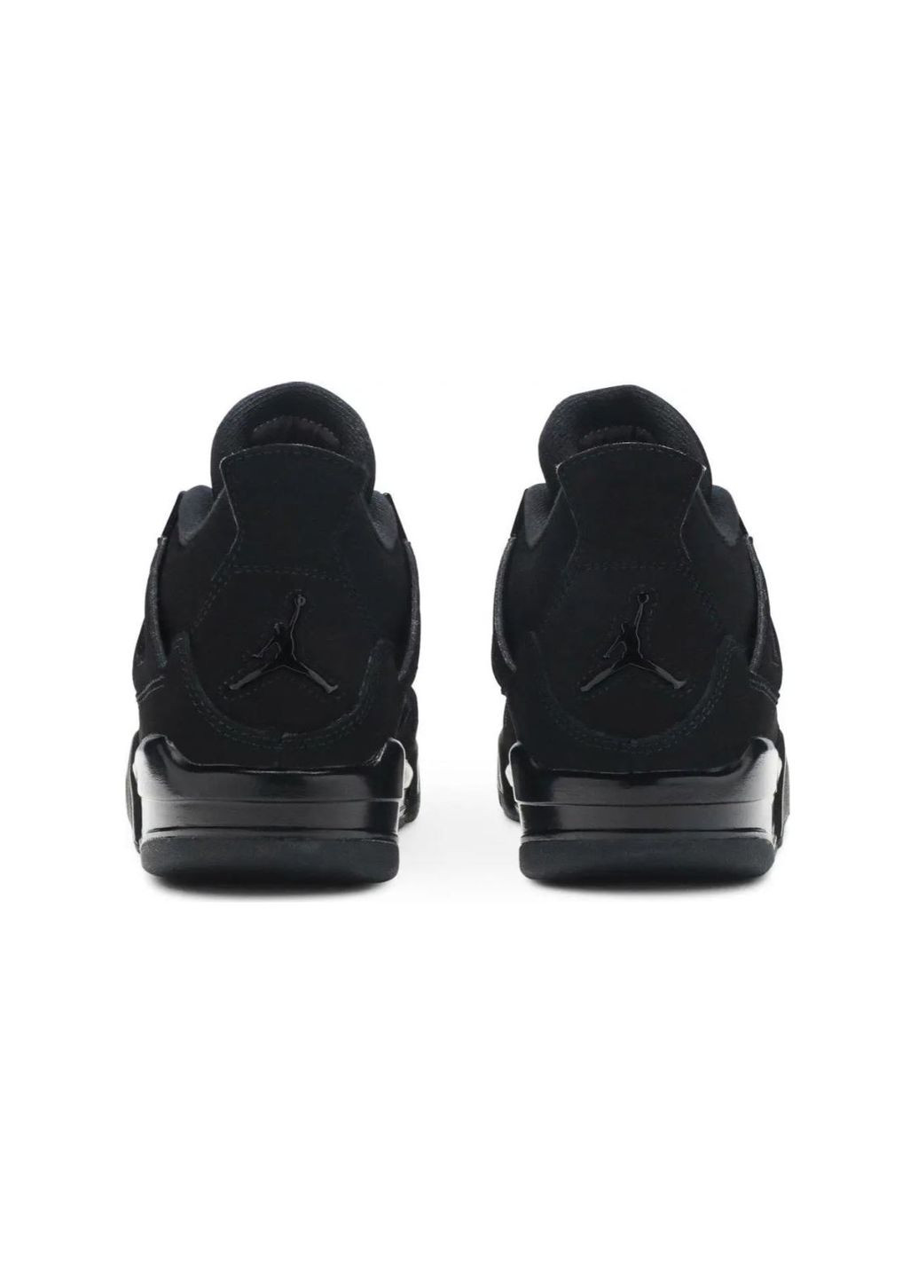 Черные демисезонные nike air jordan 4 retro No Brand кросівки
