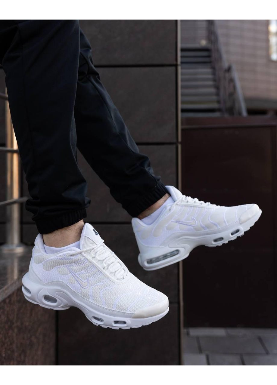 Білі Осінні кросівки чоловічі nike air max tn white найк аір макс тн No Brand