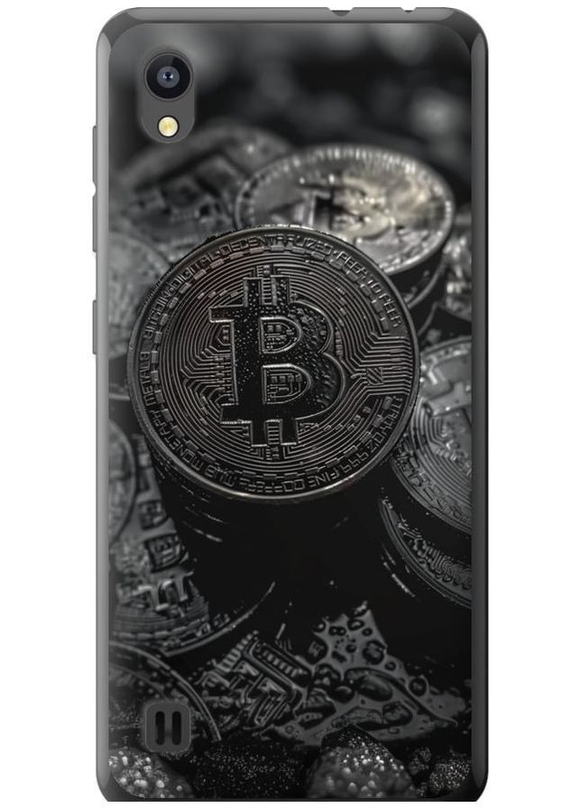 Силіконовий чохол 'Black Bitcoin' для Endorphone ZTE Blade A5 2019 (314508753)