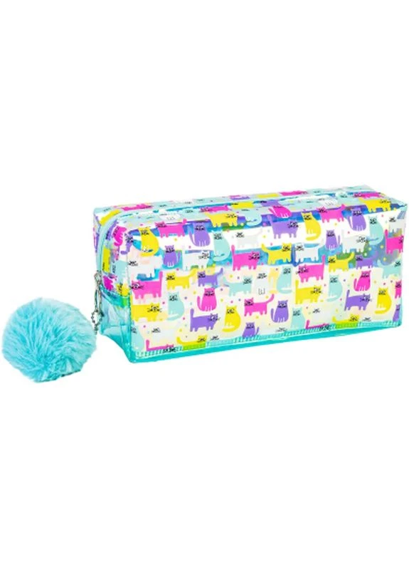Пенал голографический с помпоном 1 отделение (CF87073) Cool For School (399088825)