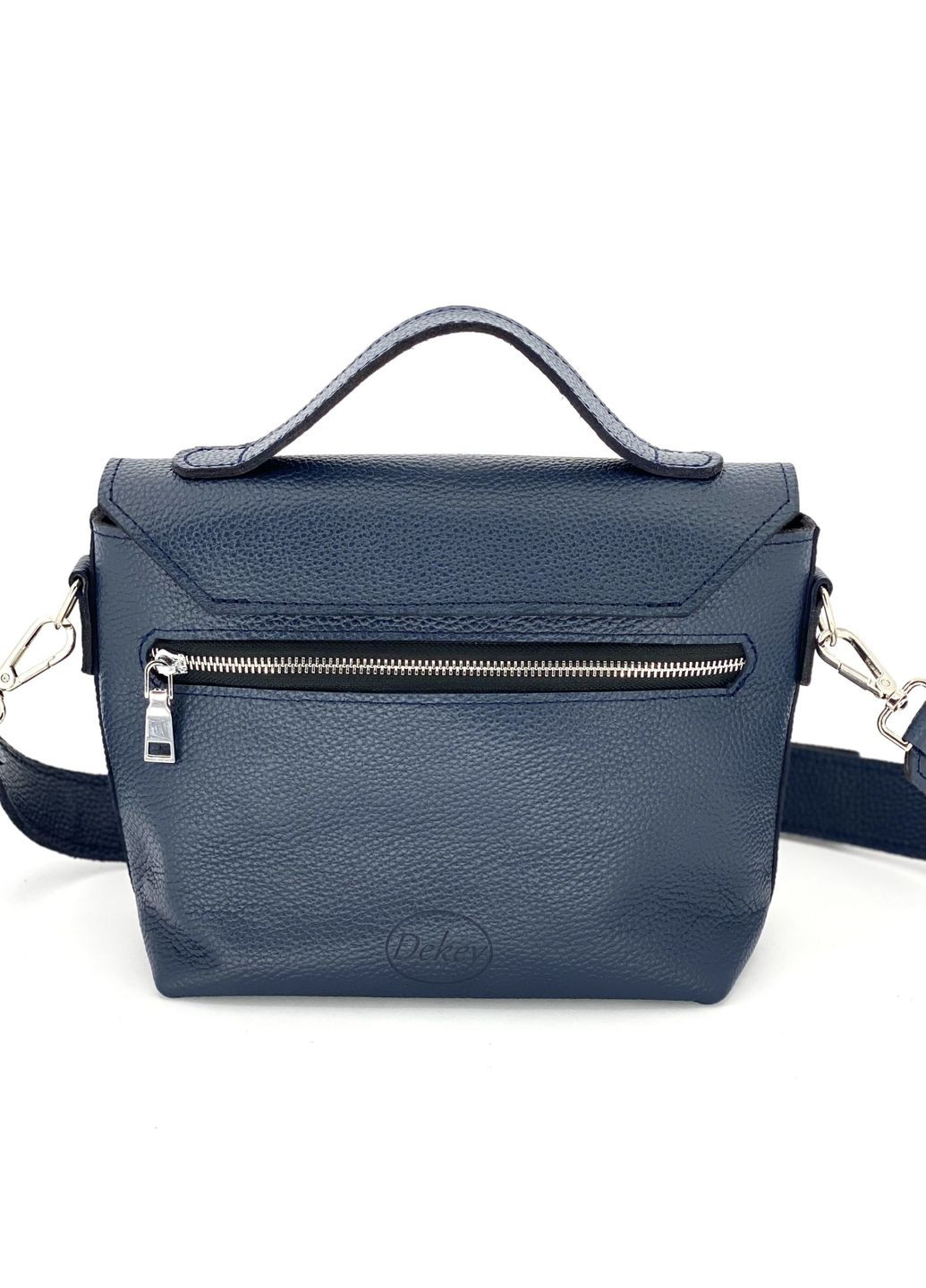 Женская кожаная сумка Лора Синий Флотарь Dekey (332055215)