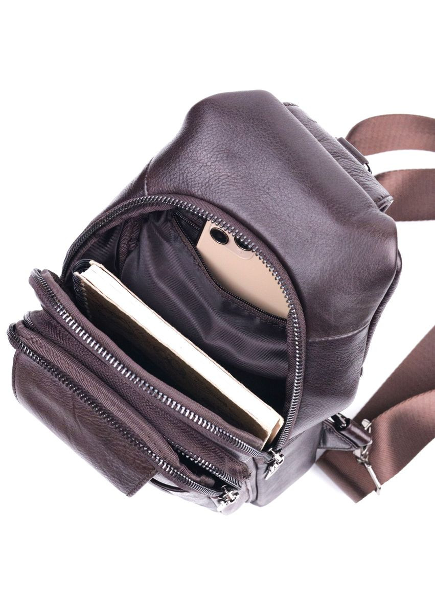 Сумка чоловіча через плече шкіряна слінг 21306 Vintage (302008087)
