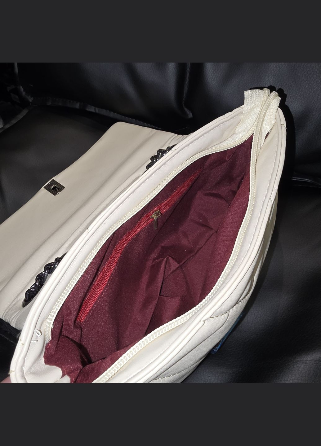 Сумка-клапан с шевронным узором и цепным ремешком, женская сумка через плечо No Brand (329201887)