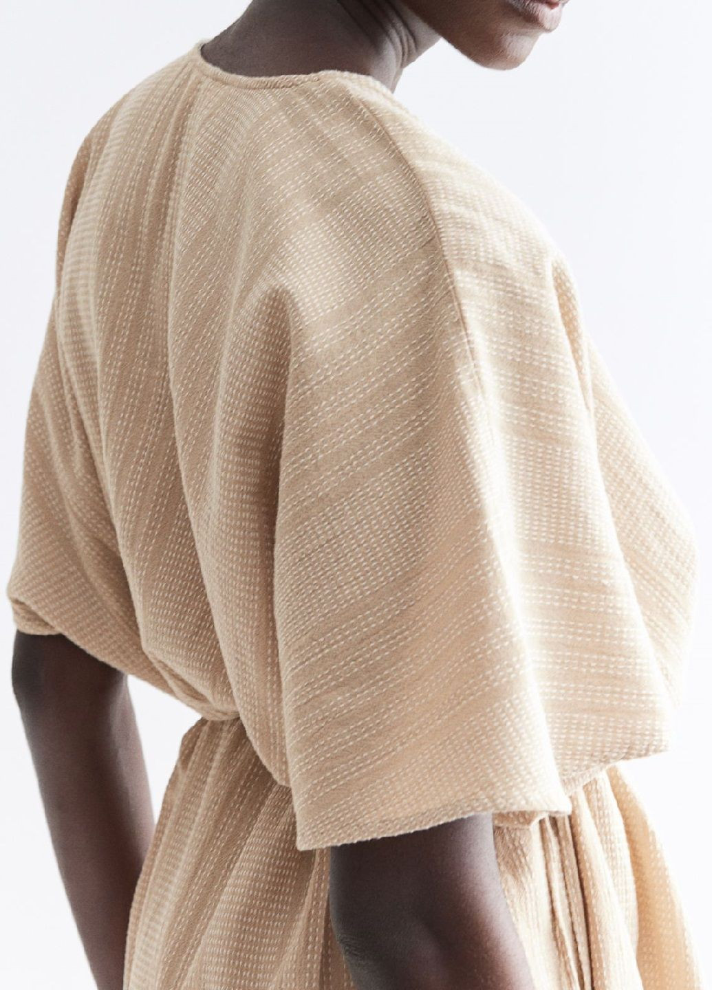 Бежева повсякденний сукня H&M однотонна