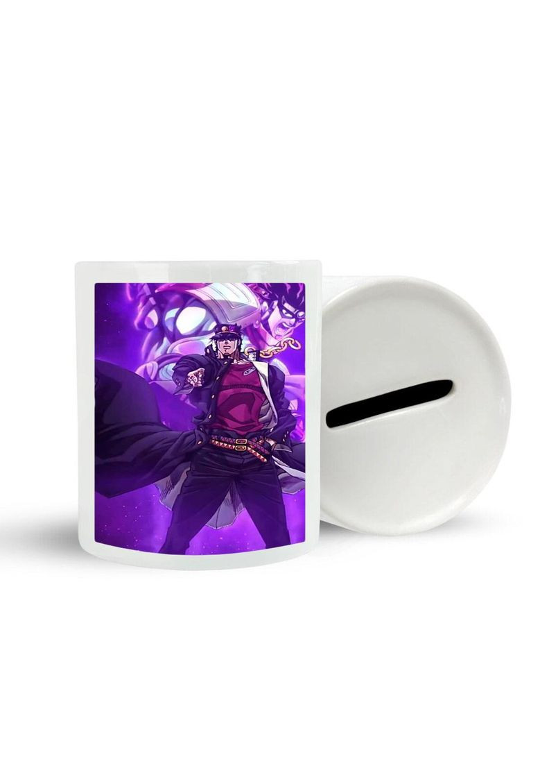 Копилка, копилка для денег Аниме Невероятные приключения ДжоДжо #0003 белая керамическая No Brand (315043514)