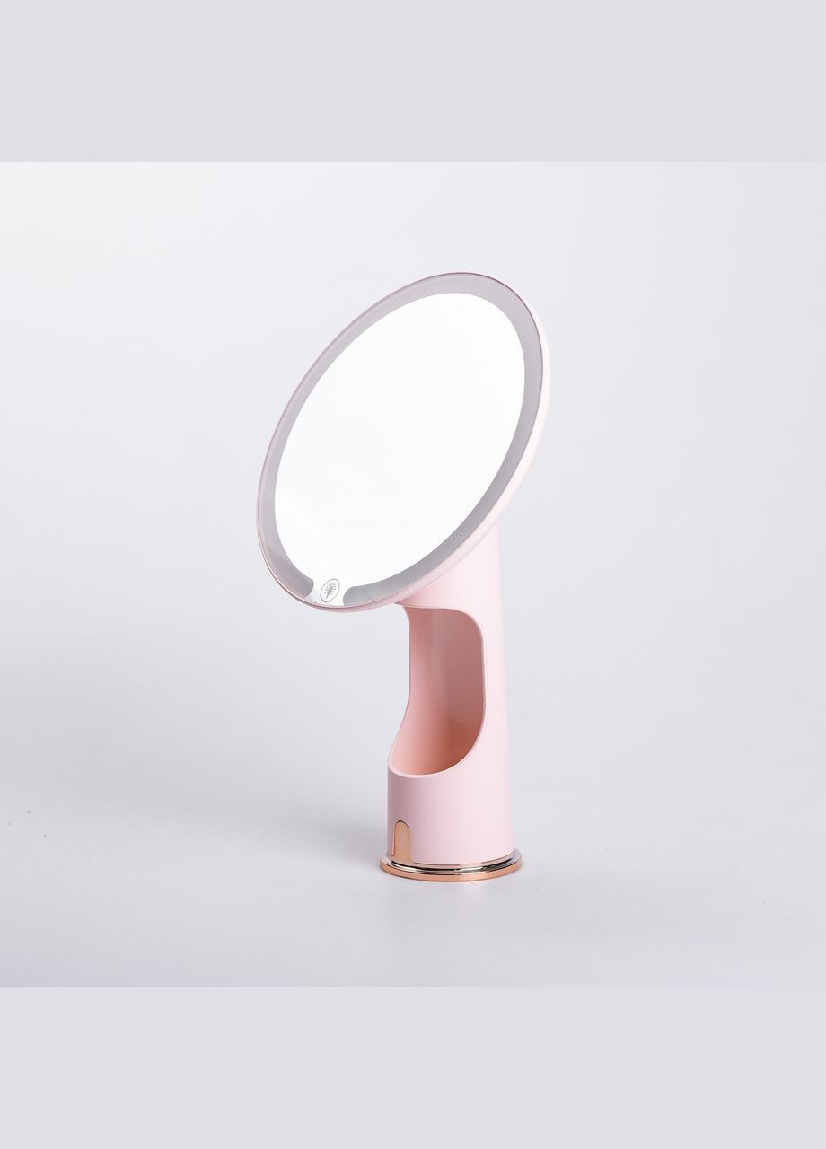 Дзеркало косметичне 18,5х10х29 см з підсвічуванням Рожеве HP-10-1AP Yiwu (325922746)