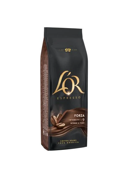 Кофе Espresso Forza 100% Арабика в зернах 500 г (8711000324141) L'OR Espresso Forza 100 Арабіка в зернах 500 г (400382207)