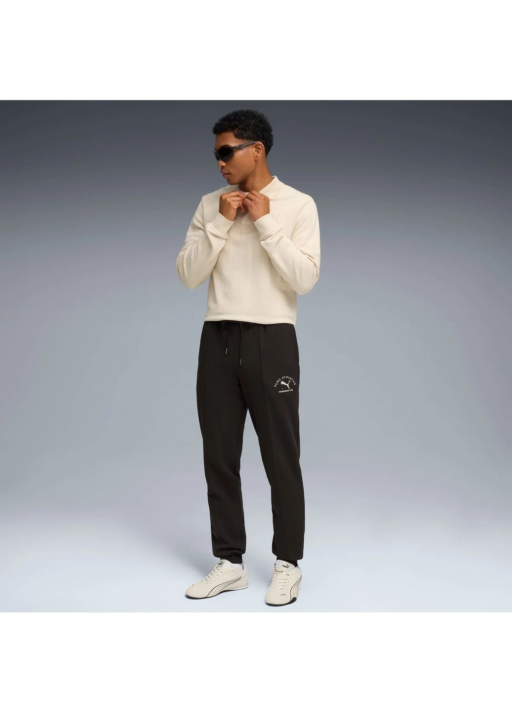 Черные демисезонные брюки Puma